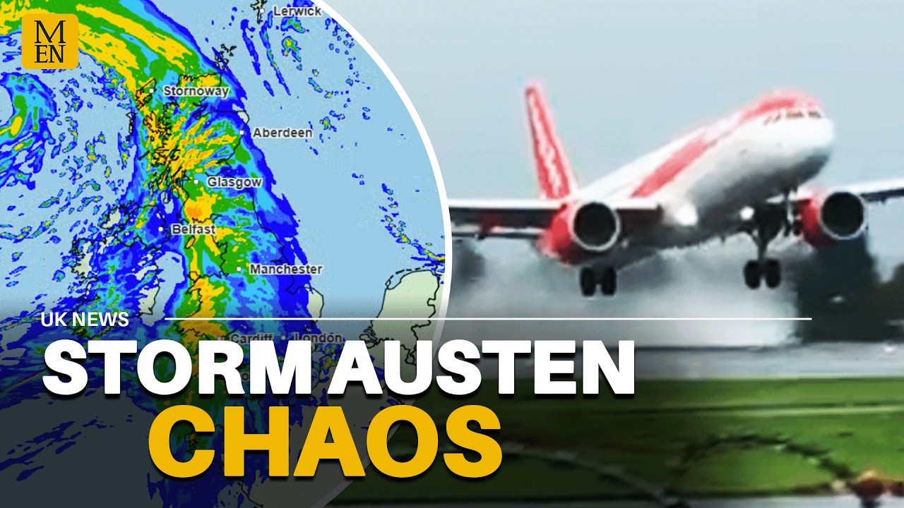 Storm Austen WREAKS HAVOC across UK as over 18,000 homes without power and flights CANCELLED