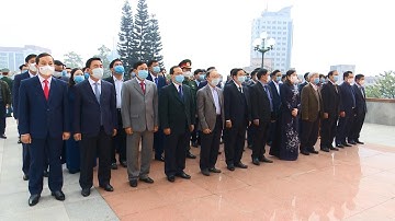 Lãnh đạo tỉnh dâng hương, tưởng niệm các anh hùng liệt sĩ