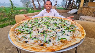 Giant Pizza Recipe Biggest Pizza How To Make Largest Pizza Mubashir Saddique Village Food
