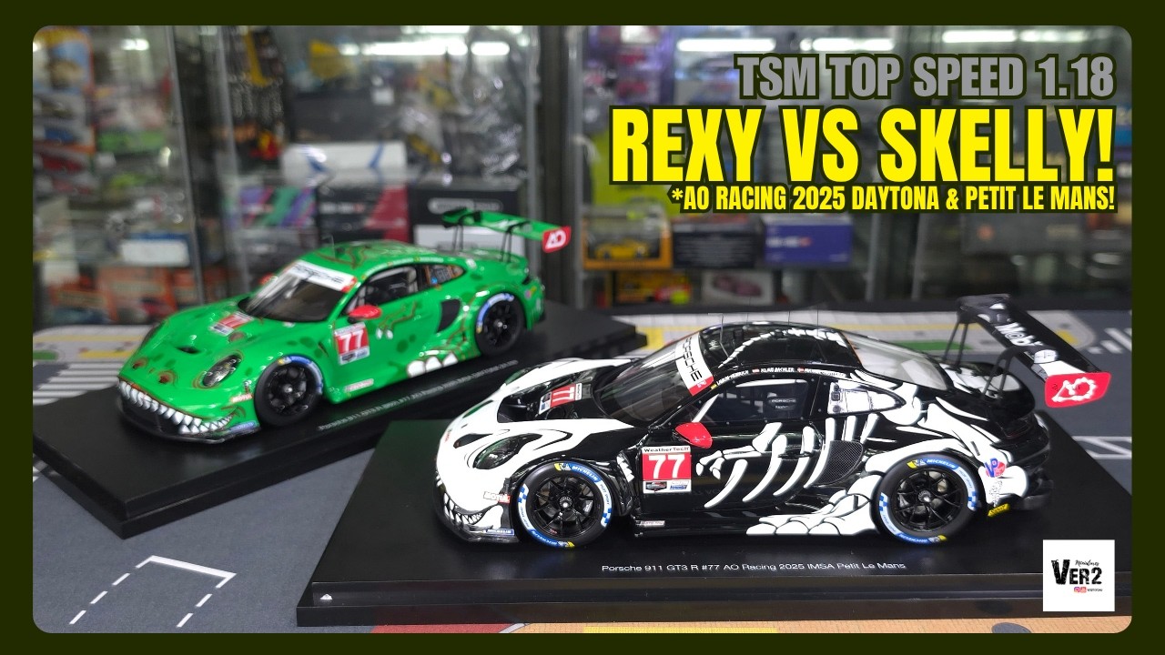 Unleashing REXY Top Speed Porsche 911 GT3 R AO Racing 1/18 | V2