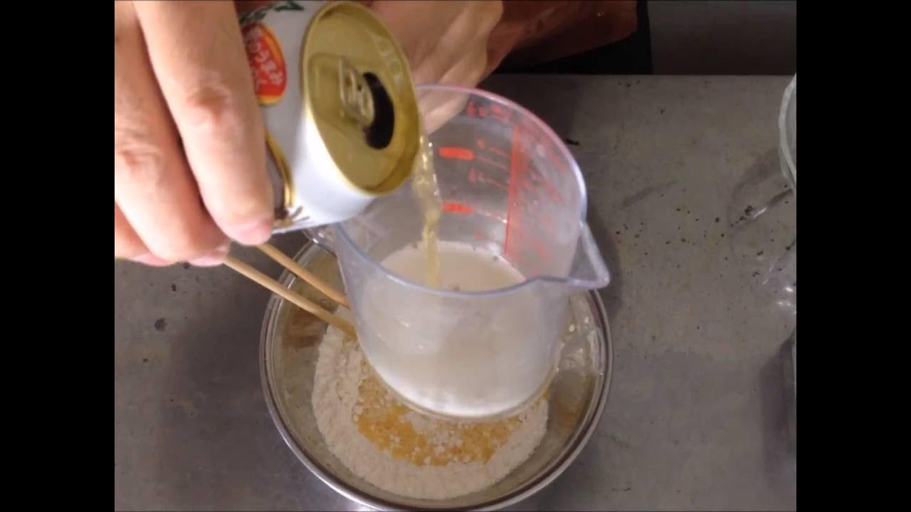 tempura batter use beer YouTube