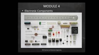 3021 EEE Module 4 Electronic Components | Resistors and Capacitors