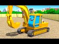 Los diamantes de la Excavadora - Cars Town - Dibujos animados para niños