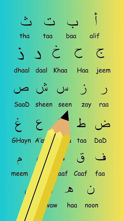 Learn The Arabic Alphabet!  #arabic #arabicalphabet #arabicalphabets #arabicletters #learnarabic