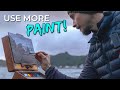 Painting tip working from life on the coast  en plein air techniques