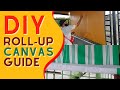 Easy simple rollup canvas trapal plan  how to make diy rollup trapal  digitalguidetv