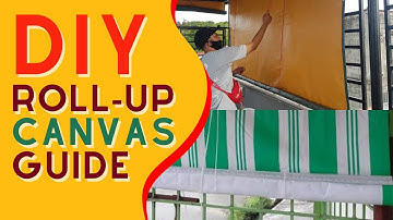 EASY SIMPLE ROLL-UP CANVAS (TRAPAL) PLAN | HOW TO MAKE DIY ROLL-UP TRAPAL | #DigitalGuideTV