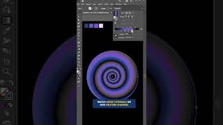 Easy way to create Gradient Spiral Vortex in illustrator - Illustrator tutorials shorts
