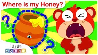 Where is my Honey? | Baby Bear is Hungry | Nursery Rhymes by Little Angel