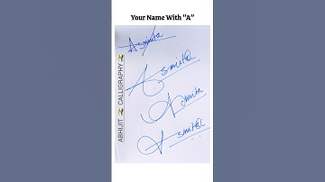 How to Sign your name Trick"A for Asmita"✍️#art #foryou #sign @ABIS-BLOGS @AbhiSIGNATURES