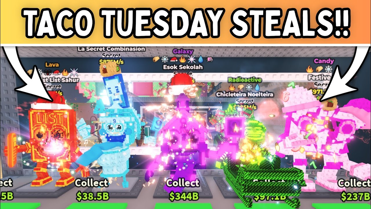 I STOLE THE CRAZIEST BRAINROTS FROM TACO TUESDAY!! *INSANE* Steal a Brainrot ROBLOX!