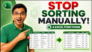 Stop Sorting Manually! 4 Dynamic Array Functions in Excel You Need to Know
