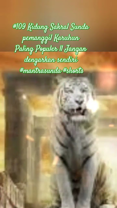 #109 Kidung Sakral Sunda pemanggil Karuhun #shorts #feedshorts