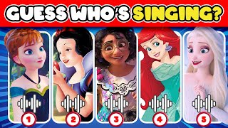 Guess Who's Singing 🎤🎶 🔥 |Disney Song Quiz 2024 | Elsa, Moana, Snow White, Rapunzel, Mirabel