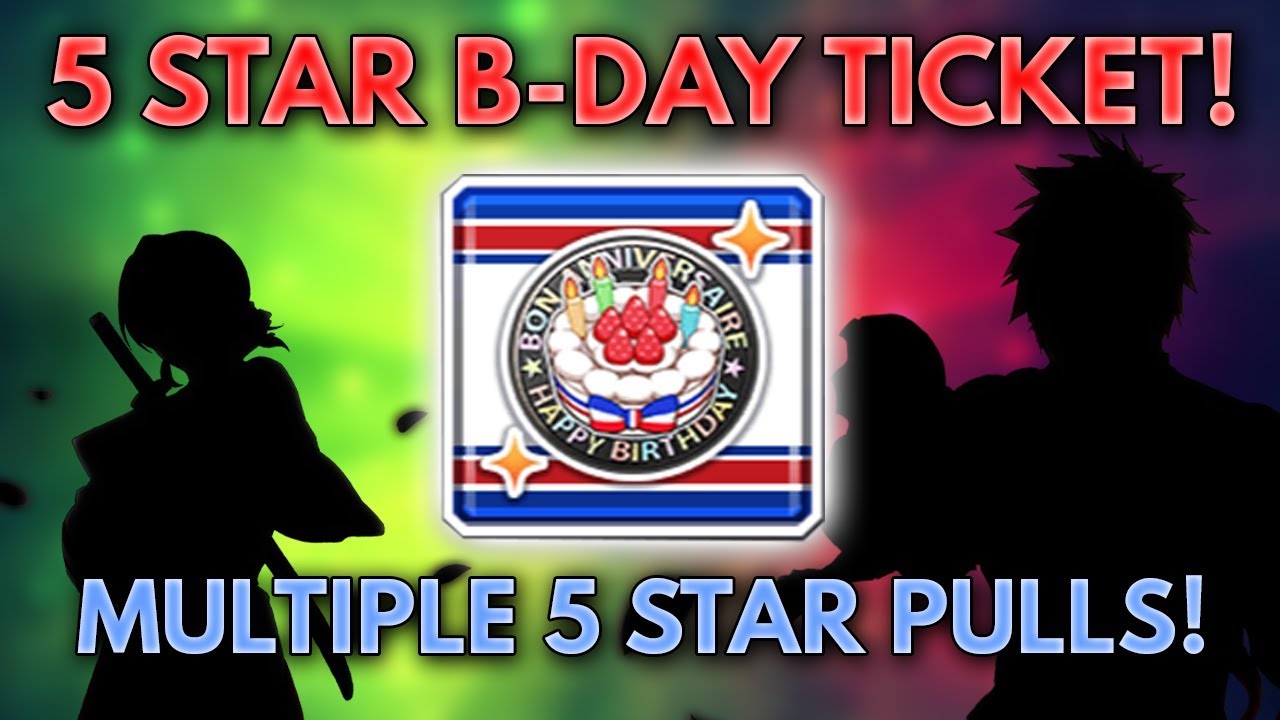 5 Star Ticket + BBS + Gold Ticket Opening! [Bleach Brave Souls]