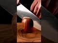 Insanely Satisfying Wooden Apple Asmr Slice #asmr #satisfyling #shorts