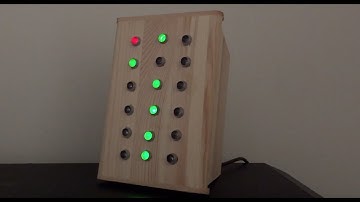 Homemade Binary Alarm Clock