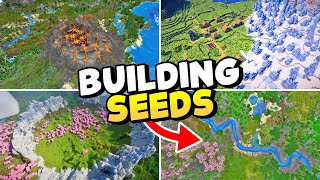 TOP 5 BEST NEW Seeds for Building in Minecraft 1.20 & 1.21 (minecraft pe & java seeds)