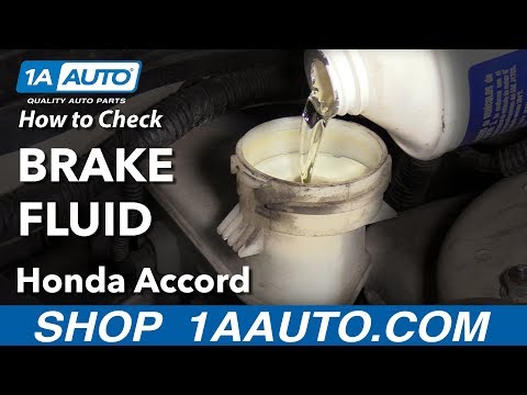 How to Check Brake Fluid 03-07 Honda Accord