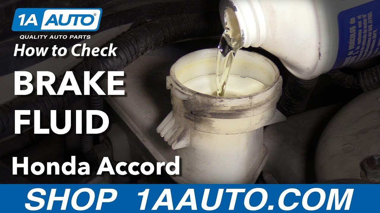 How to Check Brake Fluid 03-07 Honda Accord - YouTube
