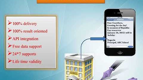 Bulk SMS Service for school and colleges.