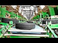 Amazing Car and Tractor Tire Manufacturing Process | Old Tires Retreaded Process