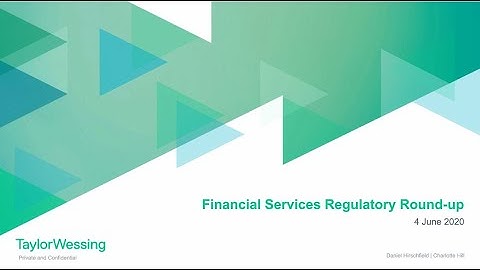 Financial Services Regulatory round-up