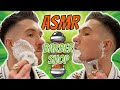 👁👄👁 ✨Relaxing & Calming✨💚ASMR💙 Shaving In A Barbershop ❌ No Music/Talking