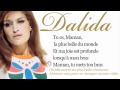 Dalida - Maman, la plus belle du monde - Paroles (Lyrics)