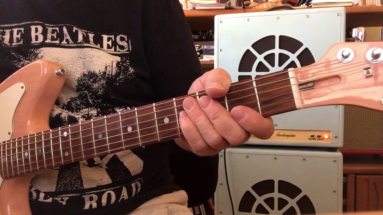Beatles Old Brown Shoe guitar solo lesson YouTube