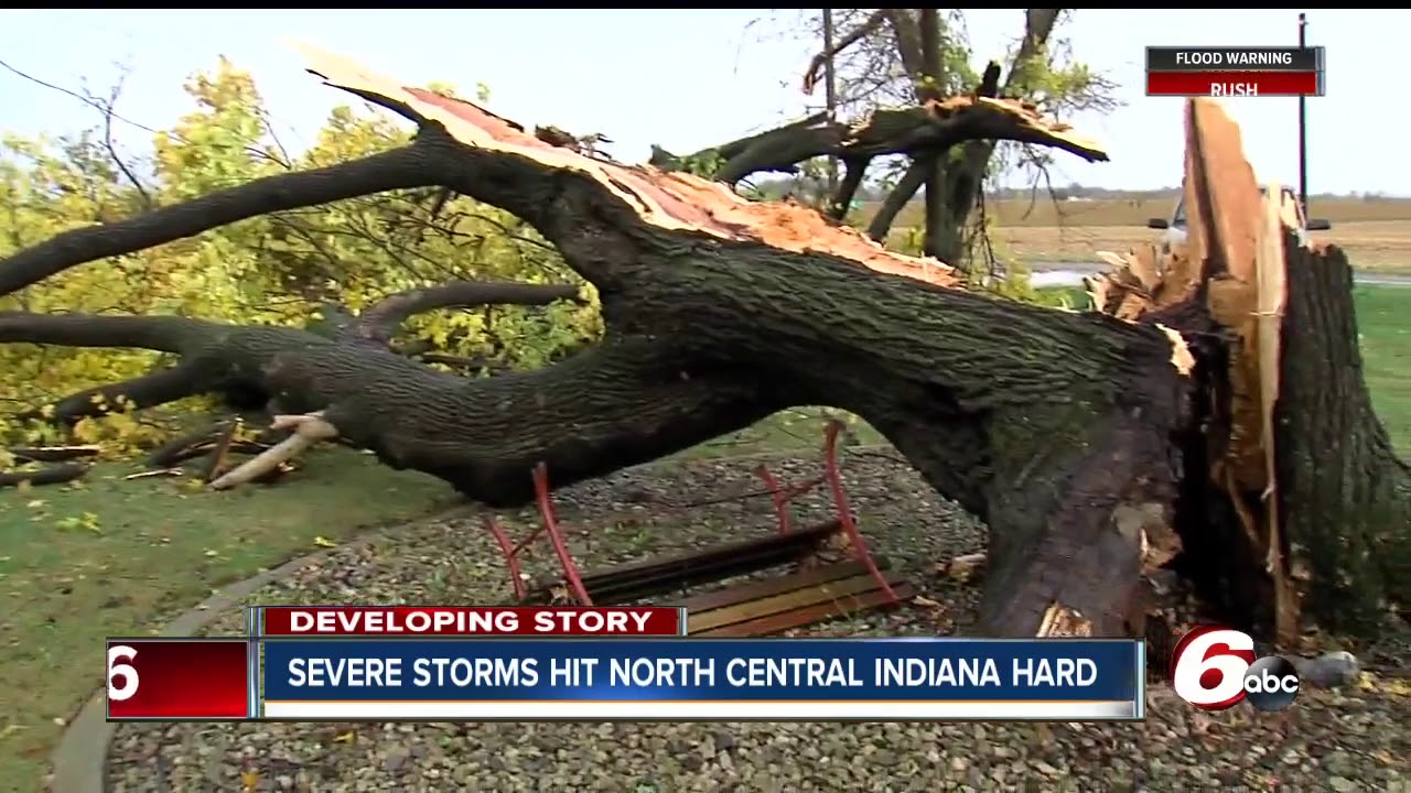 Severe storms, possible tornado leave damage throughout central Indiana ...
