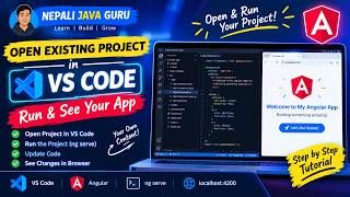 Angular Tutorial in Nepali 🇳🇵 | Open Project in VS Code, Run & Build Your First App #3