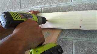 Using Tapcon Concrete Screws To Secure Wood To Cinderblock