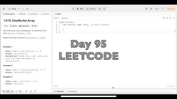 Day 95: LeetCode Problem 1470.  Shuffle the Array - Swift