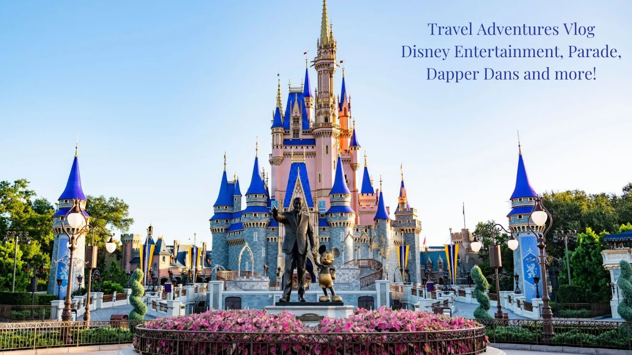 A day at Magic Kingdom watching the daytime parade, dapper dans, marching band and more!