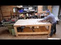 Huge Workbench And Outfeed Table From Reclaimed Wood
