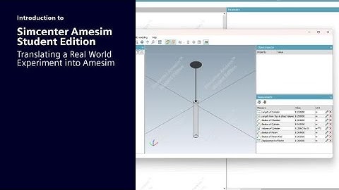 Simcenter Amesim Student Edition | Simulating an experiment in Amesim #SimcenterStudentEdition