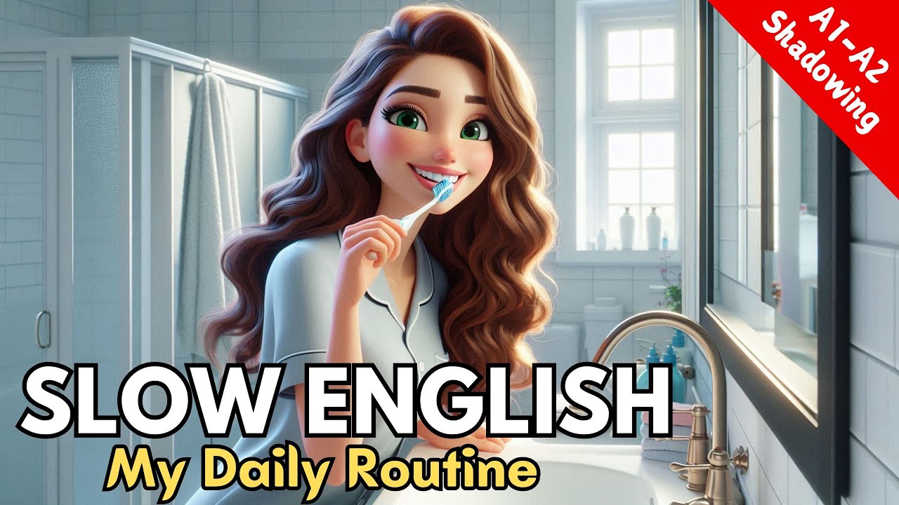 My Daily Routine | Slow English Listening & Speaking Practice (with ...