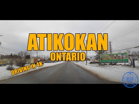 Atikokan Ontario CANADA - Driving in 4K