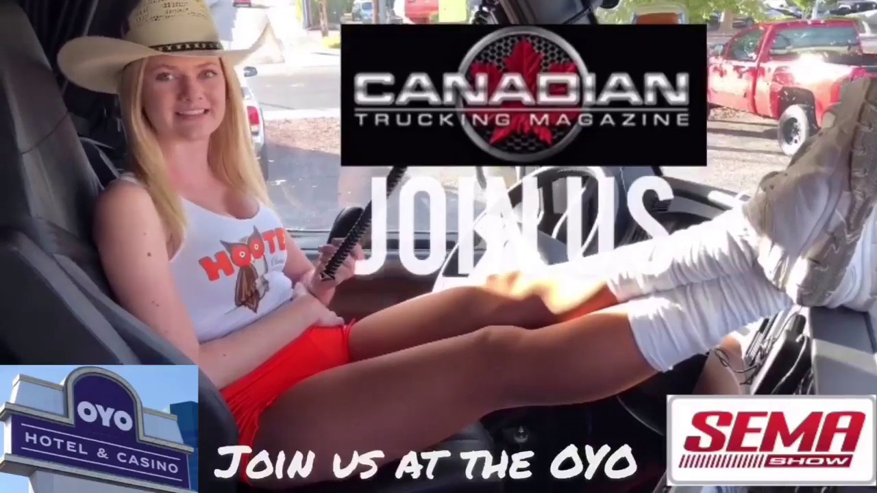 Super Model Logan Linehan Canadian Trucking Magazine SEMA2019