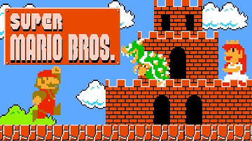 Super Mario Bros. - Full Game - No Damage 100% Walkthrough (All Levels)