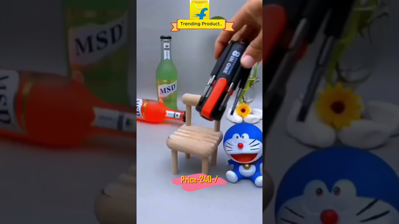 8in1 Screwdriver Set with 6 LED Lights    