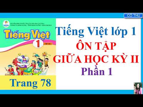 Học tiếng việt lớp 1 | Bài: Ôn tập giữa học kì 2| Tiếng Việt lớp 1 sách Cánh Diều | Học Tiếng Việt lớp 1| Cô Thu
