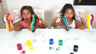 Sıla Miranın Ayaklarını Boyadık Rengarenk Ayaklar Eğlenceli Çocuk Videoları