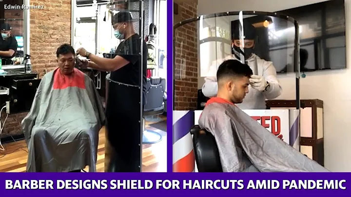 Barber designs shield for haircuts amid pandemic