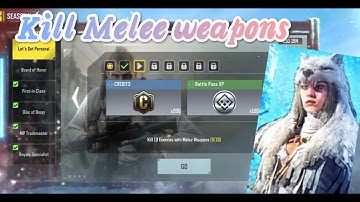 CALL OF DUTY MOBILE KILL 10 ENEMIES WITH ANY MELEE WEAPON TASK COMPLETE #CODM #OP RUSH GAMING