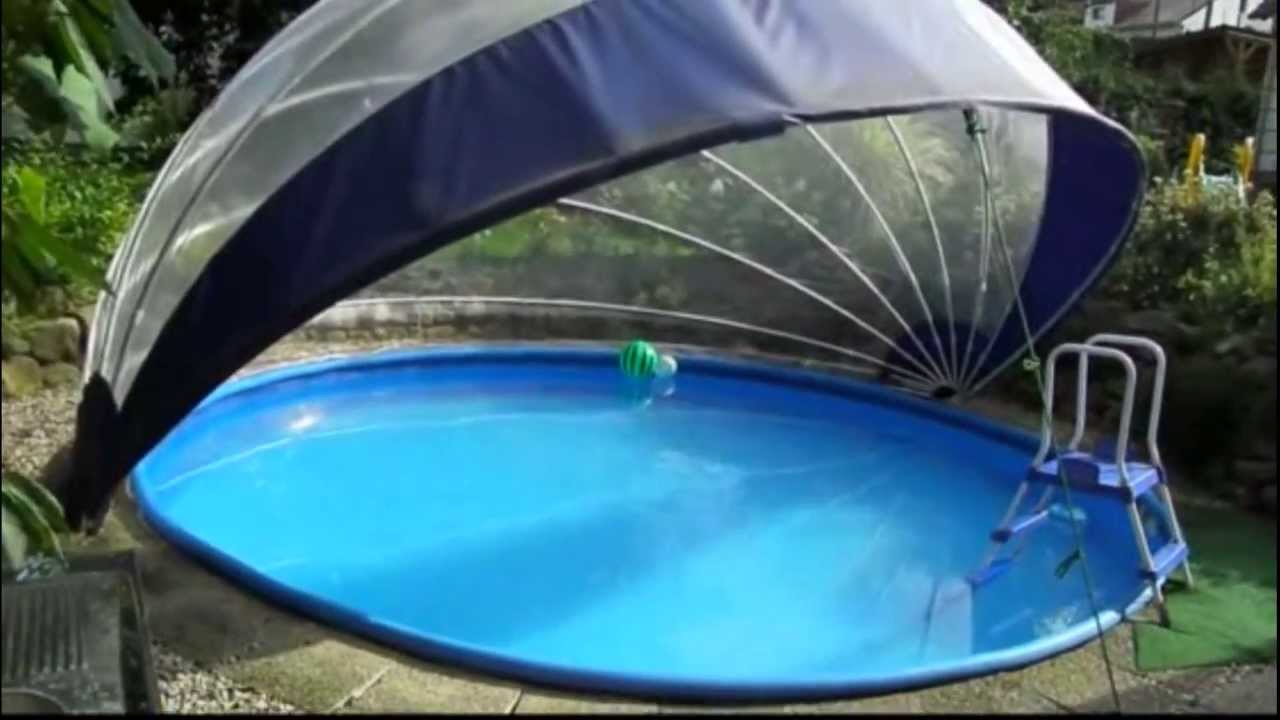 Schwimmbad Schwimmbecken Überdachung, für Rundpool - TROPIKO - YouTube