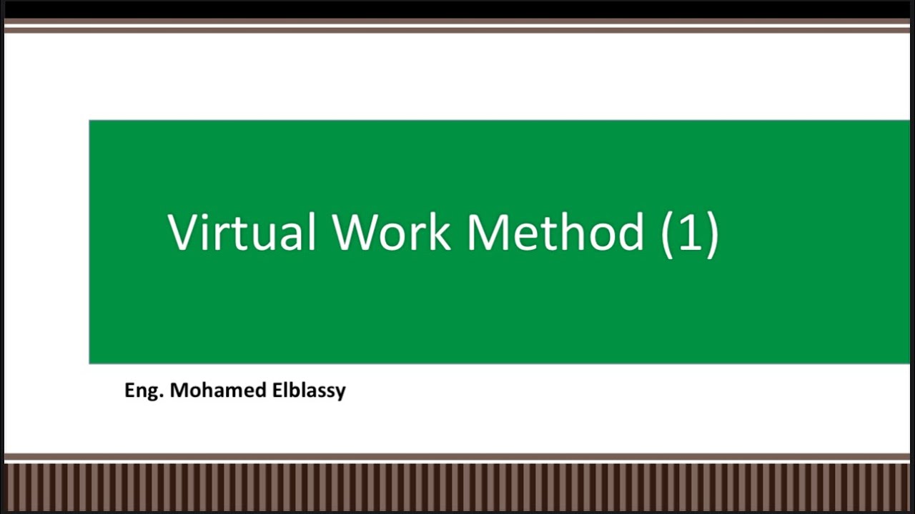 Virtual work method (1) - YouTube