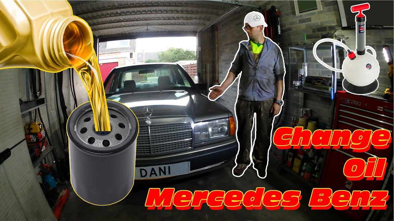 Oil Change Mercedes Benz 190E W201 YouTube