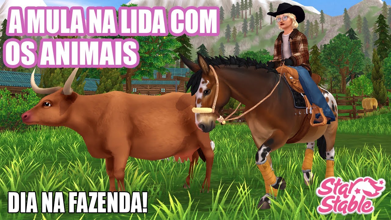 TRABALHANDO NA FAZENDA COM A MULA! -starstable online ​